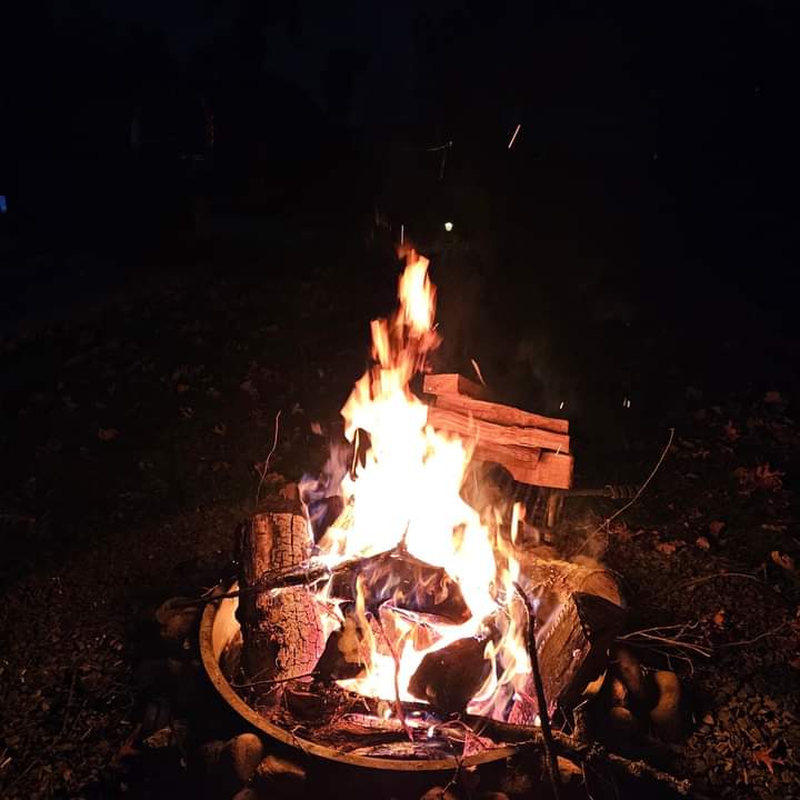 How to start a campfire at Nature's Touch Campground, Wisconsin Dells